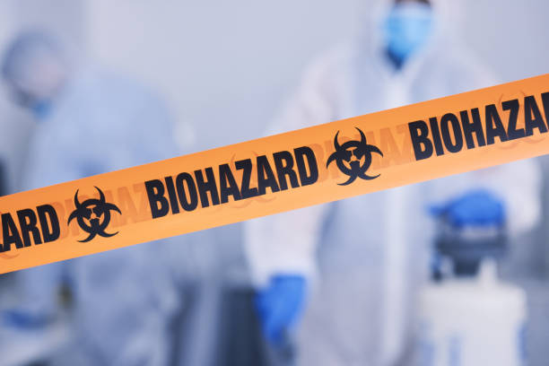 Professional Biohazard Cleanup technician working in West Palm Beach, FL